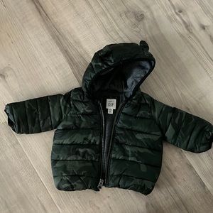 Baby Gap Camo Puffer- 0-6mo